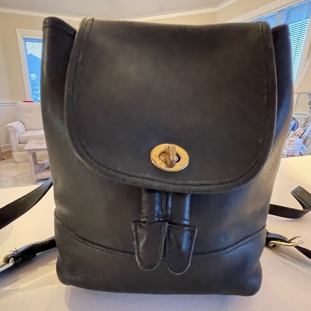 Vintage Coach top handle day pack (back pack)